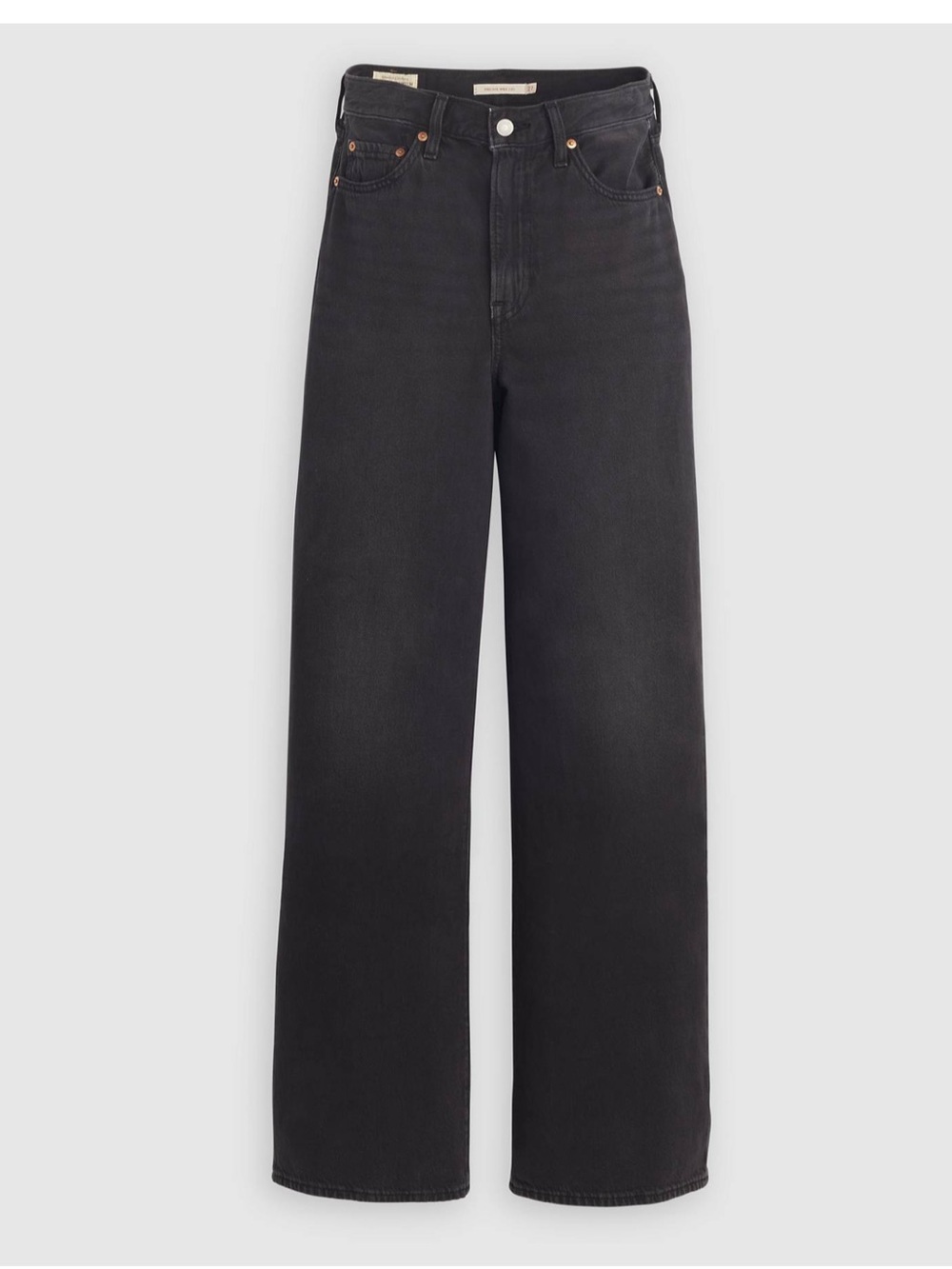 Levi’s Ribcage Wideleg Jeans - Black - Picture 3 of 7